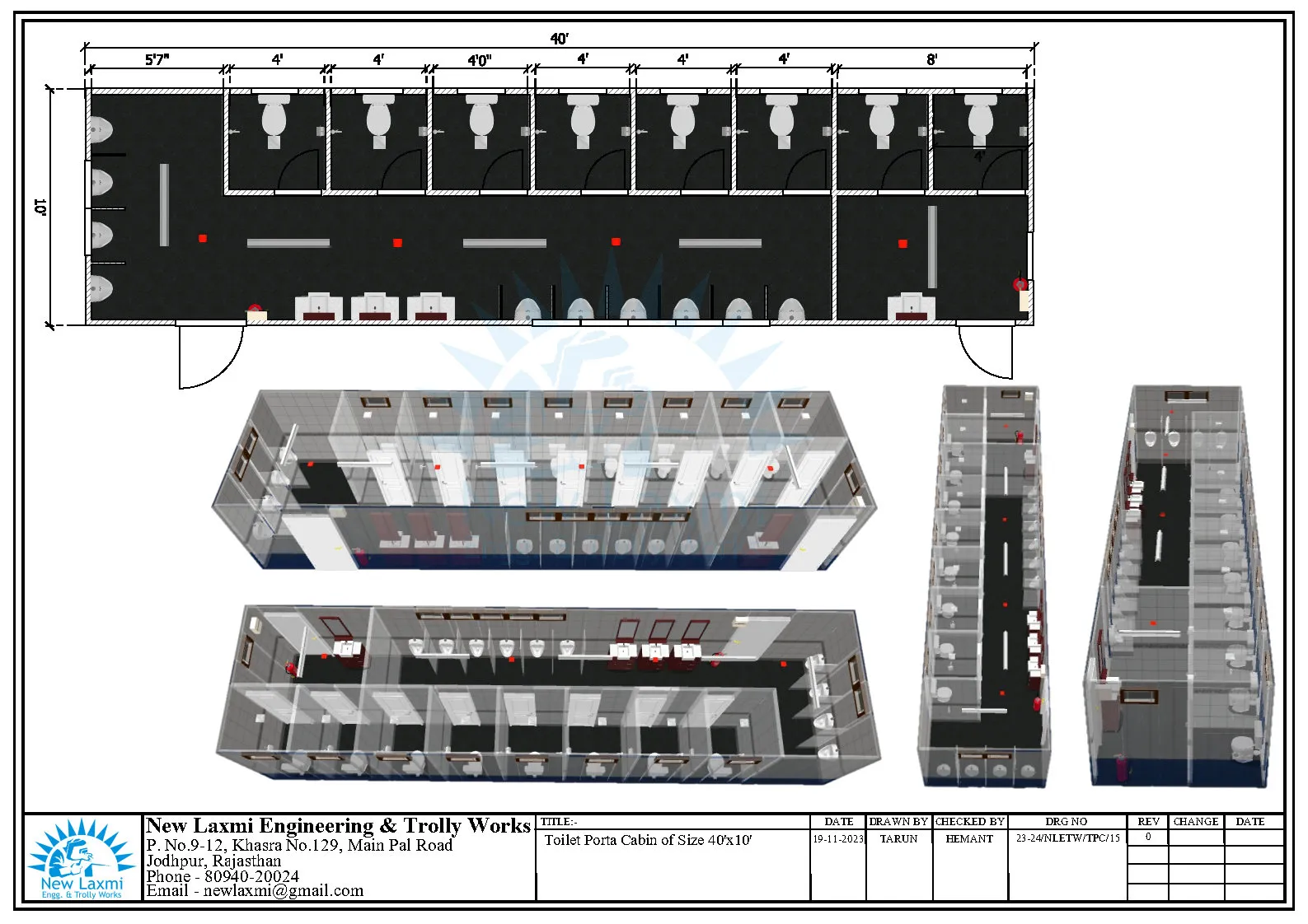 Office Cabin Layout
